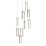 Hubbardton Forge Exos Glass 9 Light 21" Wide Suspension Multi Light Pendant Soft Gold / Opal