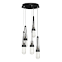 Hubbardton Forge Link 5 Light 13" Wide Multi Light Pendant Ink / Clear