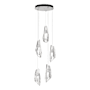 Hubbardton Forge Luma 5 Light 15" Wide Crystal Multi Light Pendant White / Clear