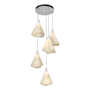 Hubbardton Forge Mobius 9 Light 21" Wide Multi Light Pendant White / Spun Frost
