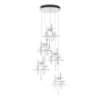 Hubbardton Forge Tura 5 Light 28" Wide Multi Light Pendant White / Seeded Clear