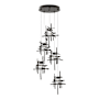 Hubbardton Forge Tura 5 Light 28" Wide Multi Light Pendant Oil Rubbed Bronze / Seeded Clear