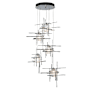 Hubbardton Forge Tura 5 Light 28" Wide Multi Light Pendant Sterling