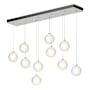 Hubbardton Forge Fritz 10 Light 45" Wide Suspension Linear Pendant White