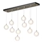 Hubbardton Forge Fritz 10 Light 45" Wide Suspension Linear Pendant Soft Gold