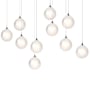 Hubbardton Forge Fritz 10 Light 45" Wide Suspension Linear Pendant Ink