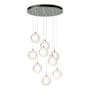 Hubbardton Forge Fritz 9 Light 21" Wide Suspension Multi Light Pendant Vintage Platinum
