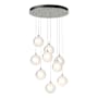 Hubbardton Forge Fritz 9 Light 21" Wide Suspension Multi Light Pendant Sterling