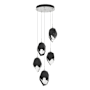 Hubbardton Forge Chrysalis 5 Light 16" Wide Multi Light Pendant White / Black / Clear