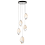Hubbardton Forge Chrysalis 5 Light 16" Wide Multi Light Pendant White / White / Clear