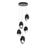 Hubbardton Forge Chrysalis 5 Light 16" Wide Multi Light Pendant Bronze / Black