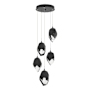 Hubbardton Forge Chrysalis 5 Light 16" Wide Multi Light Pendant Black / Black