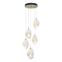 Hubbardton Forge Chrysalis 5 Light 16" Wide Multi Light Pendant Soft Gold / White / Clear