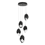 Hubbardton Forge Chrysalis 5 Light 16" Wide Multi Light Pendant Ink / Black