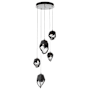 Hubbardton Forge Chrysalis 5 Light 16" Wide Multi Light Pendant White / Black / Clear