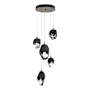Hubbardton Forge Chrysalis 5 Light 16" Wide Multi Light Pendant Bronze / Black / Clear