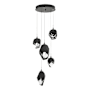 Hubbardton Forge Chrysalis 5 Light 16" Wide Multi Light Pendant Dark Smoke / Black