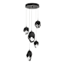 Hubbardton Forge Chrysalis 5 Light 16" Wide Multi Light Pendant Oil Rubbed Bronze / Black / Clear