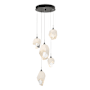 Hubbardton Forge Chrysalis 5 Light 16" Wide Multi Light Pendant Oil Rubbed Bronze / White
