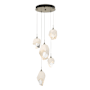 Hubbardton Forge Chrysalis 5 Light 16" Wide Multi Light Pendant Soft Gold / White