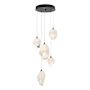 Hubbardton Forge Chrysalis 5 Light 16" Wide Multi Light Pendant Ink / White / Clear