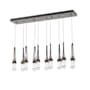 Hubbardton Forge Link 10 Light 45" Wide Linear Pendant Bronze / Clear