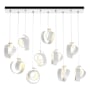 Hubbardton Forge Riza 10 Light 47" Wide Linear Pendant White / Opal