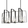 Hubbardton Forge Arc 8 Light 43" Wide Linear Chandelier Oil Rubbed Bronze
