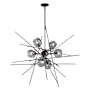 Hubbardton Forge Griffin 6 Light 39" Wide Pendant Dark Smoke / Grey