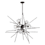 Hubbardton Forge Griffin 6 Light 39" Wide Pendant Dark Smoke / Clear
