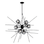 Hubbardton Forge Griffin 6 Light 39" Wide Pendant Black / Grey