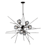 Hubbardton Forge Griffin 6 Light 39" Wide Pendant Oil Rubbed Bronze / Grey