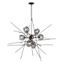 Hubbardton Forge Griffin 6 Light 39" Wide Pendant Natural Iron / Grey