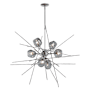 Hubbardton Forge Griffin 6 Light 39" Wide Pendant Vintage Platinum / Grey