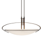 Hubbardton Forge Mackintosh 2 Light 11" Wide Pendant Bronze / Opal