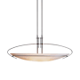 Hubbardton Forge Mackintosh 2 Light 11" Wide Pendant Dark Smoke / Opal