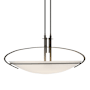 Hubbardton Forge Mackintosh 2 Light 11" Wide Pendant Natural Iron / Opal