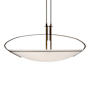 Hubbardton Forge Mackintosh 2 Light 41" Wide Linear Pendant with Customizable Glass Shade Bronze / Opal