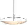 Hubbardton Forge Mackintosh 2 Light 41" Wide Linear Pendant with Customizable Glass Shade Dark Smoke / Opal