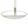 Hubbardton Forge Mackintosh 2 Light 41" Wide Linear Pendant with Customizable Glass Shade Soft Gold / Opal