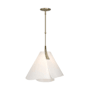 Hubbardton Forge Mobius 18" Wide Pendant Soft Gold / Spun Frost