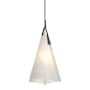 Hubbardton Forge Mobius 14" Wide Pendant Natural Iron / Spun Frost