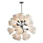 Hubbardton Forge Mobius 16 Light 31" Wide Pendant Natural Iron / Frosted