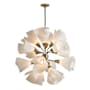 Hubbardton Forge Mobius 16 Light 31" Wide Pendant Modern Brass / Frosted