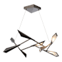 Hubbardton Forge Quill 34" Wide Pendant Dark Smoke / Oil Rubbed Bronze