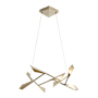 Hubbardton Forge Quill 34" Wide Pendant Soft Gold / Soft Gold