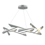 Hubbardton Forge Quill 46" Wide Pendant Vintage Platinum / Vintage Platinum