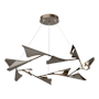 Hubbardton Forge Plume 49" Wide LED Pendant Bronze / Dark Smoke