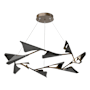 Hubbardton Forge Plume 49" Wide LED Pendant Bronze / Black