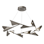 Hubbardton Forge Plume 49" Wide LED Pendant Dark Smoke / Dark Smoke